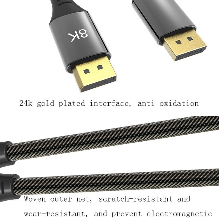Frendorf | 10m DP1.4 Version 8K DisplayPort Male zu Male Computer Monitor HD-Kabel