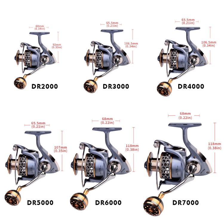 Frendorf | PROBEROS Metall Draht Becher Angel Rolle Spin Rolle, Modell: DR6000