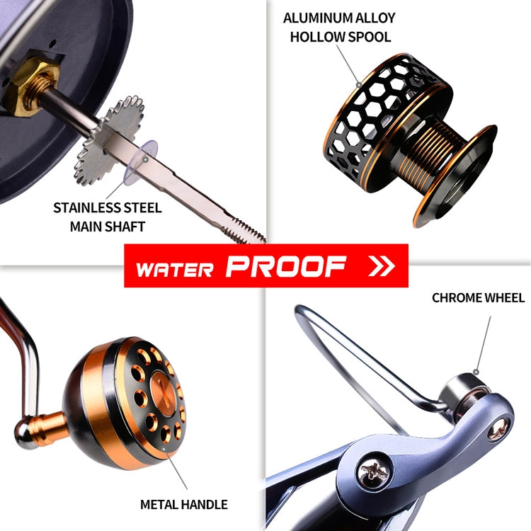Frendorf | PROBEROS Metall Draht Becher Angel Rolle Spin Rolle, Modell: DR6000