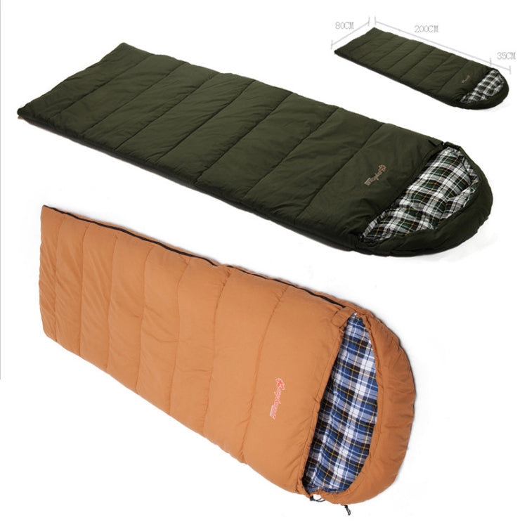 Frendorf | CHANODUG FX-8309 Camping Warm Umschlag Stil Schlafsack (Grün)