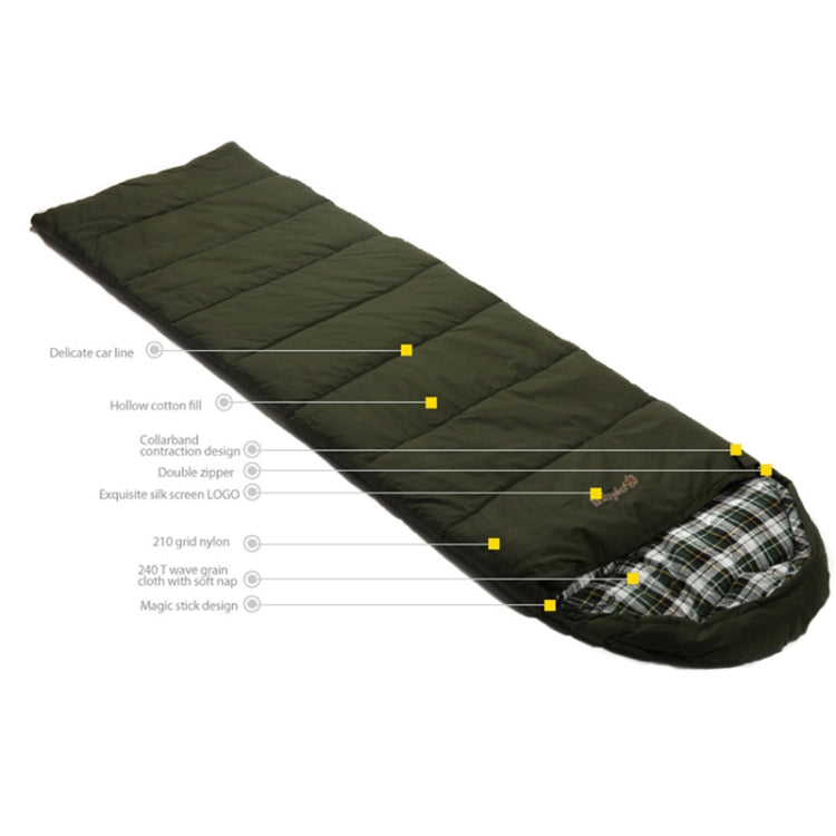 Frendorf | CHANODUG FX-8309 Camping Warm Umschlag Stil Schlafsack (Grün)