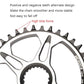 Frendorf | MEROCA Positive Und Negative Zähne Reparatur Scheibe Für Shimano M7100/8100/9100(36T Einzelne Scheibe)