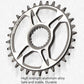 Frendorf | MEROCA Positive Und Negative Zähne Reparatur Scheibe Für Shimano M7100/8100/9100(36T Einzelne Scheibe)
