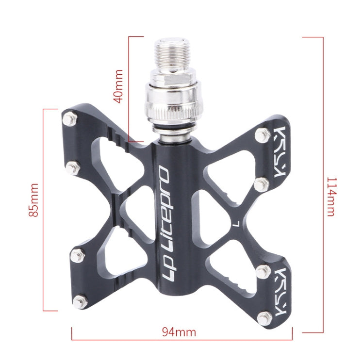 Frendorf | LP LitePro K5 Faltbike Aluminiumlegierung Lagerpedale (Rot)