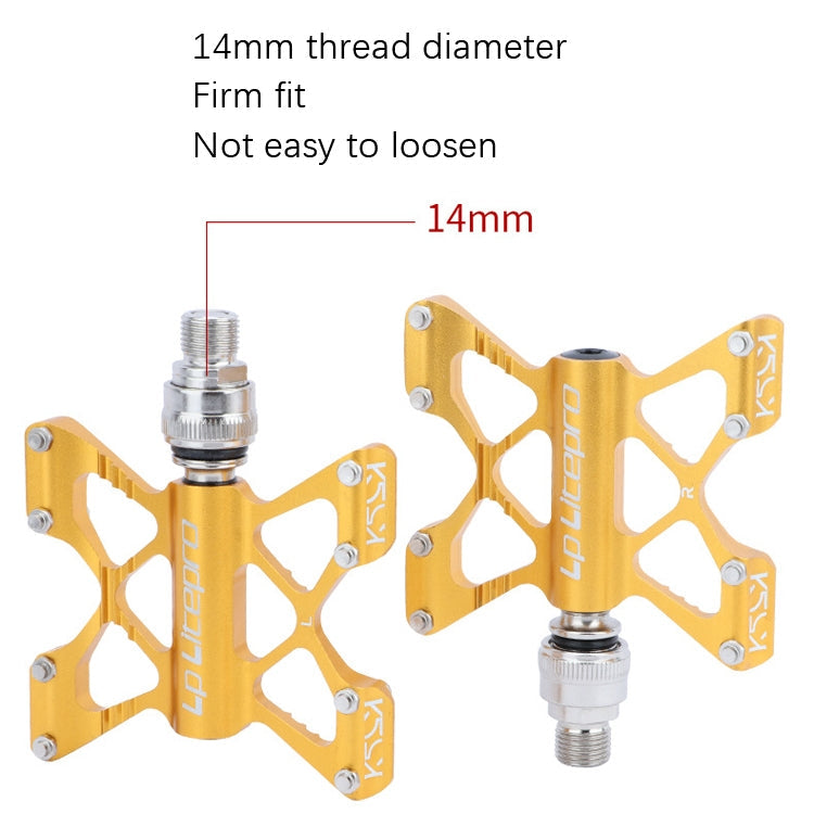 Frendorf | LP LitePro K5 Faltbike Aluminiumlegierung Lagerpedale (Rot)