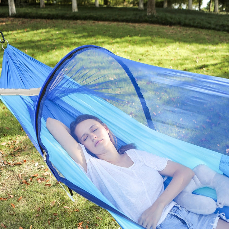 Frendorf | Outdoor Camping Anti-Moskito Schnell-Öffnende Hängematte, Spezifikation: Einzel (Fruchtgrün+Tinte Grün)