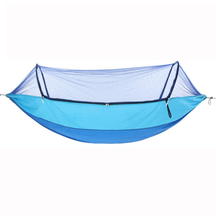 Frendorf | Outdoor Camping Anti-Mücken Schnell-Öffnen Hängematte, Spezifikation: Doppel (Blau+Himmelblau)