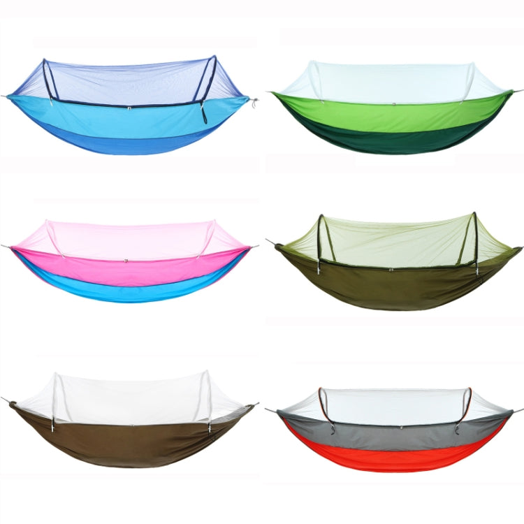 Frendorf | Outdoor Camping Anti-Mücken Schnell-Öffnen Hängematte, Spezifikation: Doppel (Blau+Himmelblau)