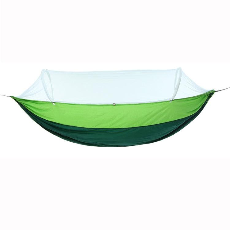 Frendorf | Outdoor Camping Anti-Mücken Schnell-Öffnende Hängematte, Spezifikation: Doppel (Fruchtgrün+Tintengrün)