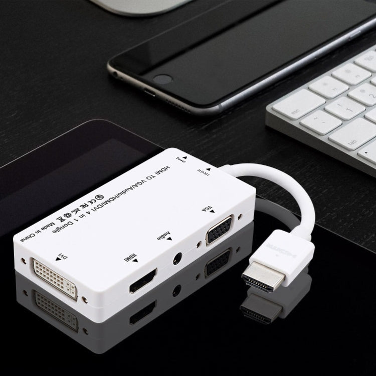 Frendorf | Cabledeconn D0407 HDMI VGA DVI Verbindung HDTV Monitor Kabel(Weiß)