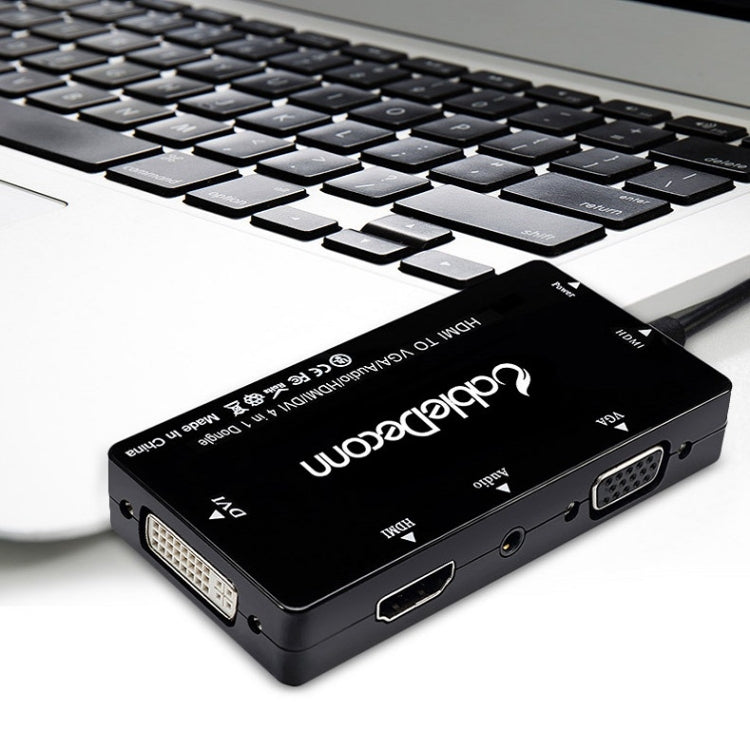 Frendorf | Cabledeconn D0407 HDMI VGA DVI Verbindung HDTV Monitor Kabel (Schwarz)