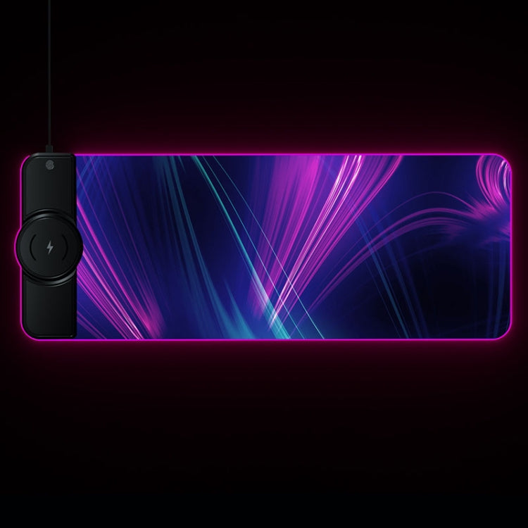 Frendorf | K9186 Multifunktionale RGB-Beleuchtung Mauspad mit Wireless Charger (Bunt)