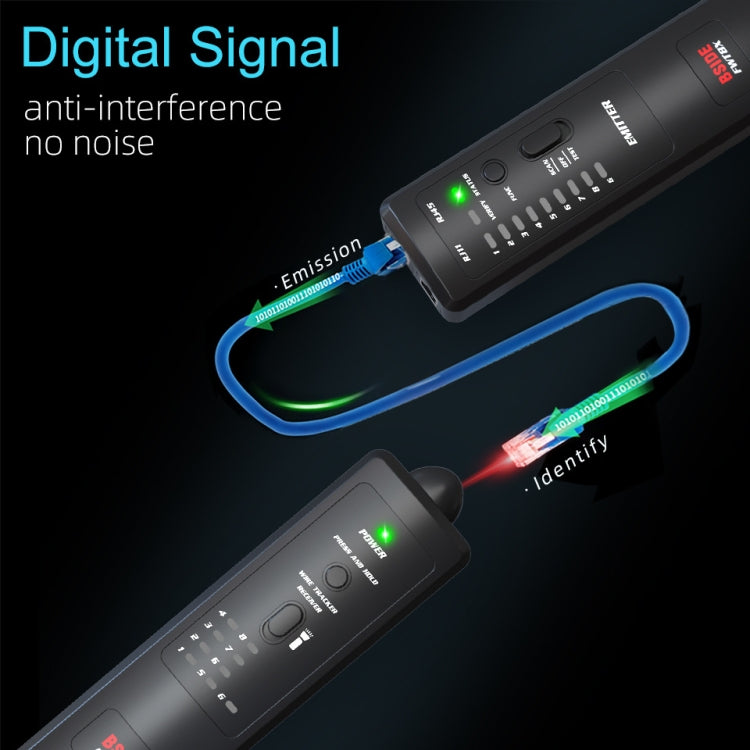 Frendorf | BSIDE FWT8X Dual Mode Netzwerk Kabel Tracker Kabel Toner RJ45 RJ11 Genau Ethernet LAN Tracker