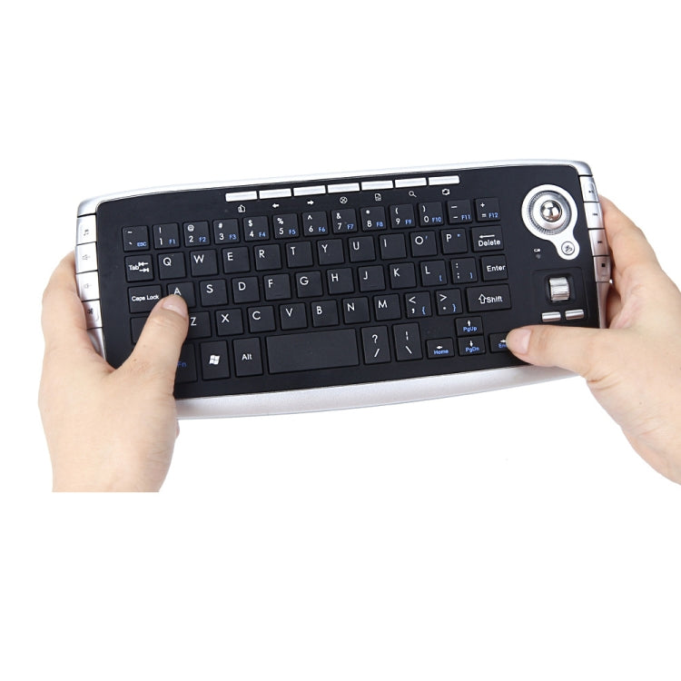 Frendorf | MY-10 2.4G 78 Tasten 1200 DPI Mini Wireless Trackball Tastatur Wireless Tastatur und Maus Set