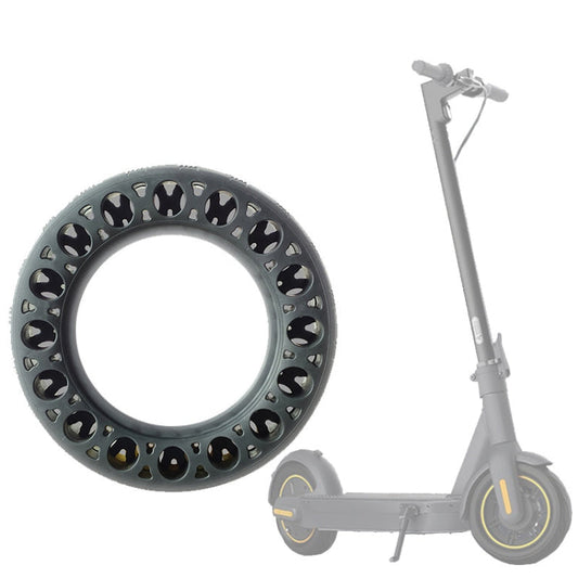 Frendorf | 10 Zoll Gummivollreifen für Ninebot Max G30 Elektroroller (Schwarz)