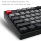 Frendorf | Mechanische Tastatur Laser PBT Tastenkappe Carbon Keine Wörter