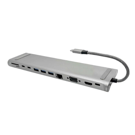 Frendorf | 12 In 1 Multifunctional TYPE-C Erweiterungs-HUB Adapter Mit Standfunktion(THL-282)