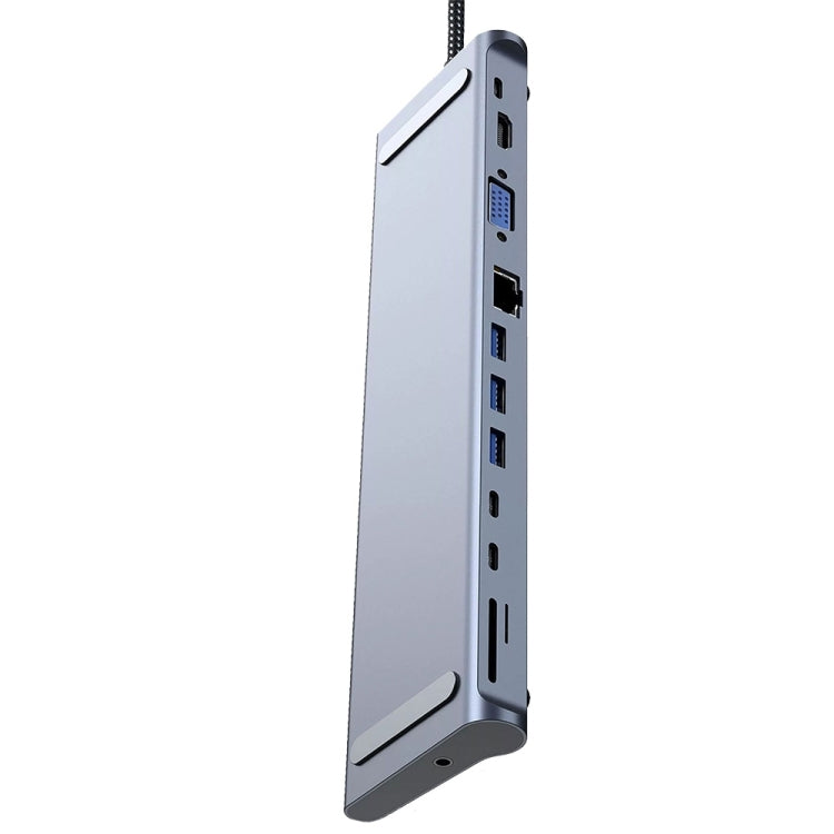 Frendorf | 12 In 1 Multifunctional TYPE-C Erweiterungs-HUB Adapter Mit Standfunktion(THL-282)