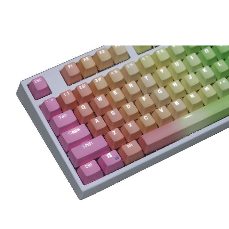 Frendorf | 104 Tasten Lichtdurchlässige Dip-färbige Tastenkappen (Regenbogen Dip)