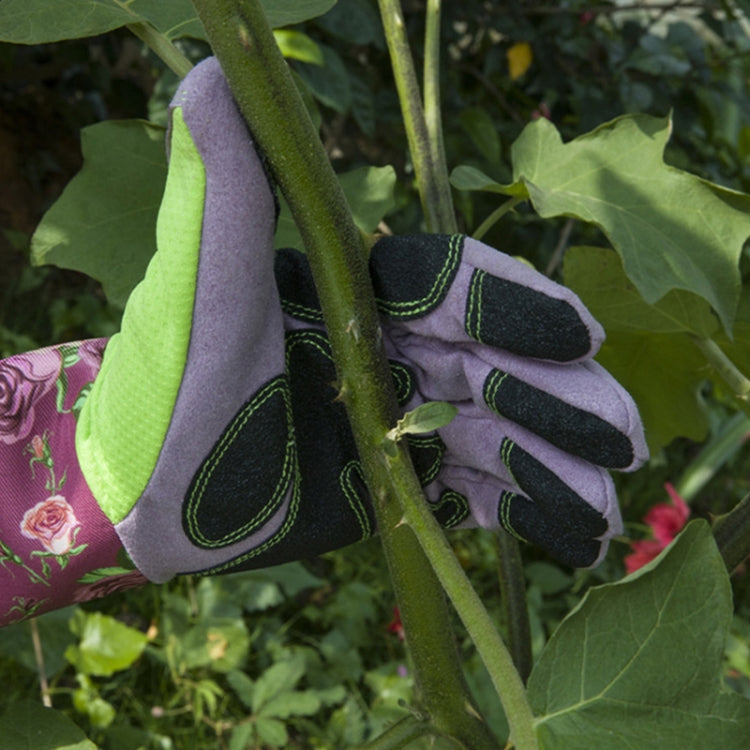 Frendorf | Gartenstab resistente Druckärmel Handgelenk verlängerte Handschuhe (Rosa)