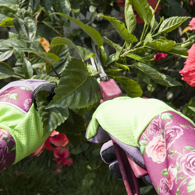 Frendorf | Gartenstab resistente Druckärmel Handgelenk verlängerte Handschuhe (Rosa)