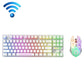 Frendorf | ZIYOU LANG T87 Gaming Leuchtendes Kabelloses Tastatur- und Maus-Set (Weiß)