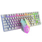 Frendorf | ZIYOU LANG T87 Gaming Leuchtendes Kabelloses Tastatur- und Maus-Set (Weiß)