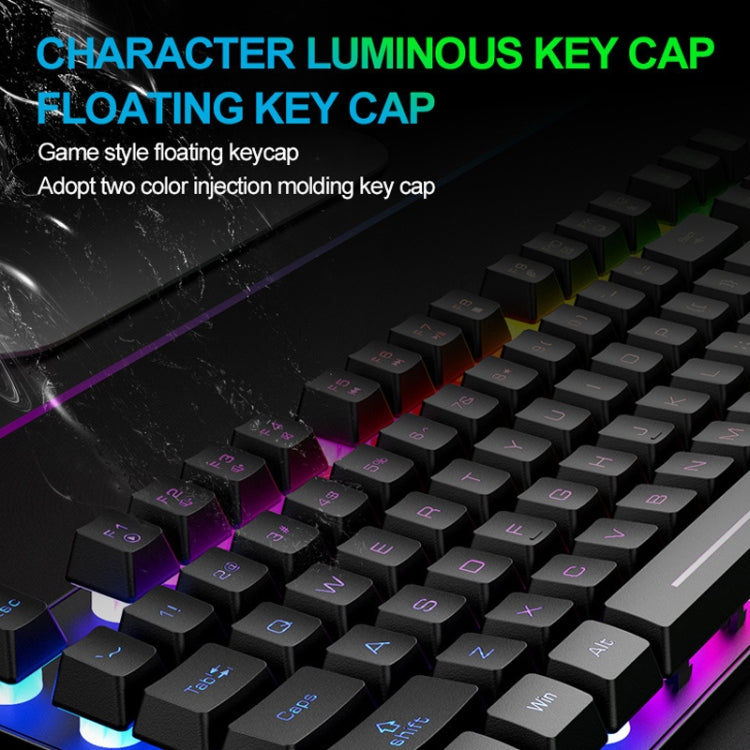 Frendorf | ZIYOU LANG T87 Gaming Leuchtendes Kabelloses Tastatur- und Maus-Set (Weiß)