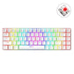 Frendorf | ZIYOU LANG T8 68 Tasten RGB Leuchtende Gaming Mechanische Tastatur, Kabel Länge: 1,6m (Weiß Rot Schaft)