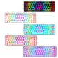 Frendorf | ZIYOU LANG T8 68 Tasten RGB Leuchtende Gaming Mechanische Tastatur, Kabel Länge: 1,6 m (Weiß Grüner Schaft)