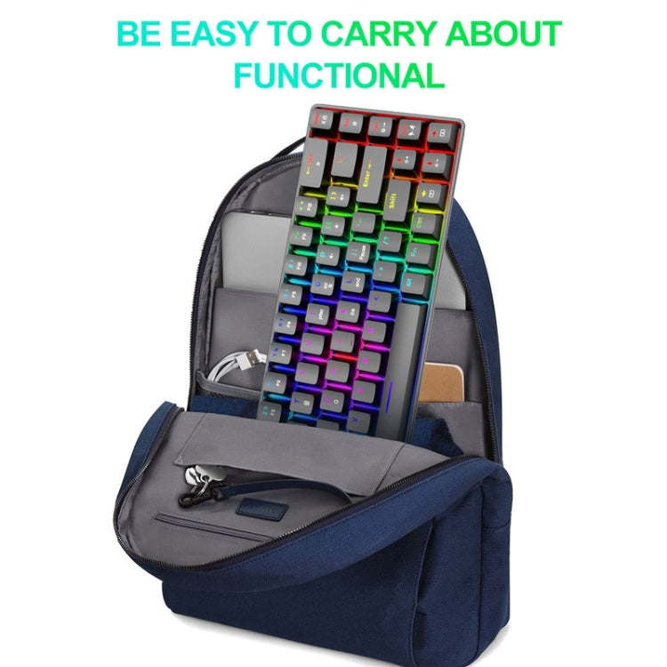 Frendorf | ZIYOU LANG T8 68 Tasten RGB Leuchtende Gaming Mechanische Tastatur, Kabel Länge: 1,6 m (Weiß Grüner Schaft)