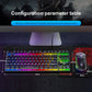 Frendorf | ZIYOU LANG T2 88 Tasten Gaming Mechanische Leuchtende Tastatur und Maus Set, Kabellänge: 1.6m(Weiß)