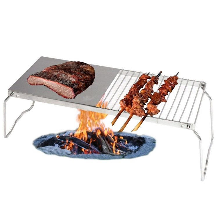 Frendorf | Outdoor Camping Praktischer Faltbarer Edelstahl Grillständer