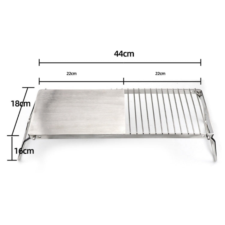 Frendorf | Outdoor Camping Praktischer Faltbarer Edelstahl Grillständer