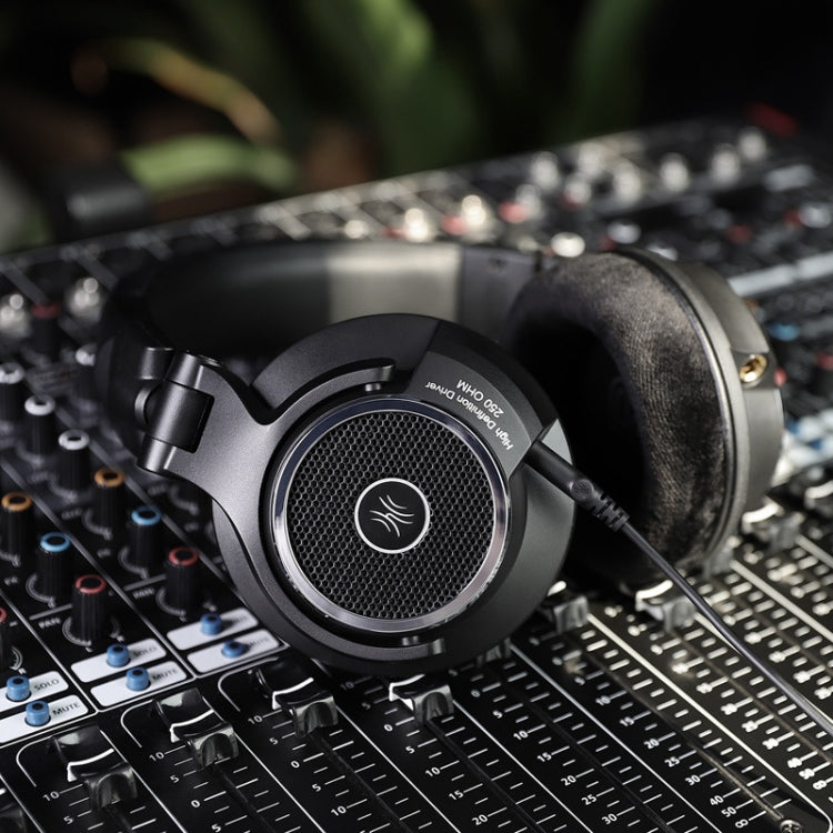 Frendorf | OneOdio M80 Open Drei-Band Ausgewogener Monitor Mixer Studio DJ HIFI Kabelgebundenes Headset, Kabellänge: 3m (Schwarz)