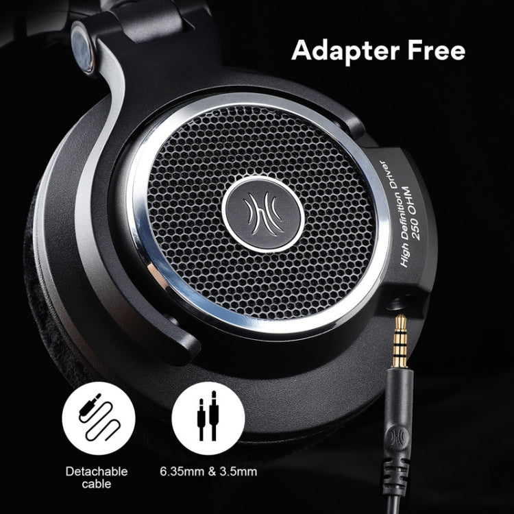 Frendorf | OneOdio M80 Open Drei-Band Ausgewogener Monitor Mixer Studio DJ HIFI Kabelgebundenes Headset, Kabellänge: 3m (Schwarz)