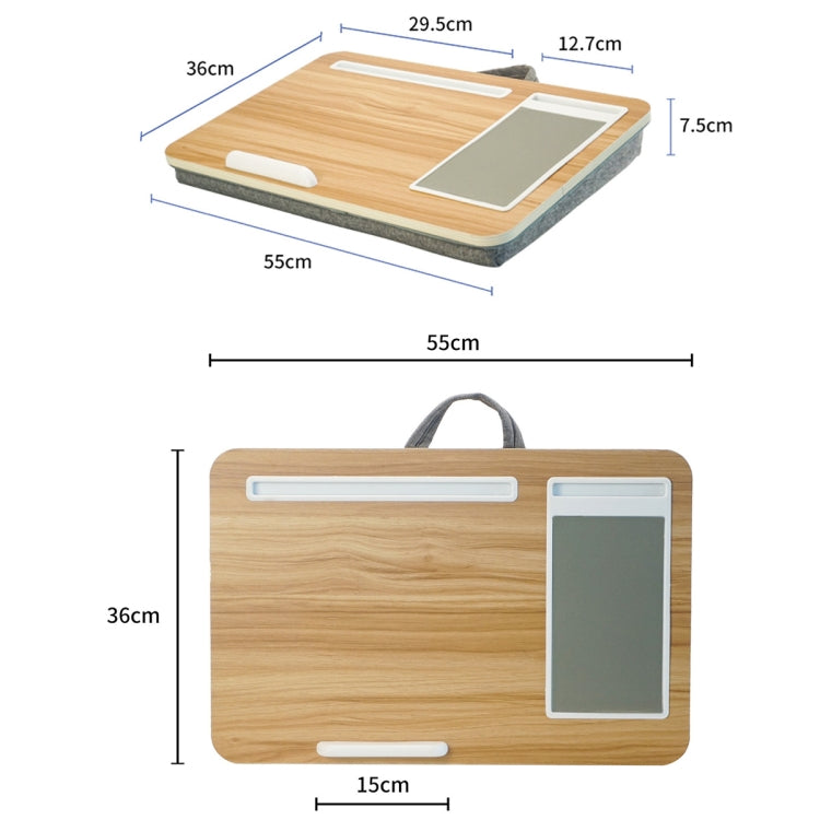 Frendorf | HQ-401 Bett Multifunktionaler Fauler Tisch (Schwarzes Holz)
