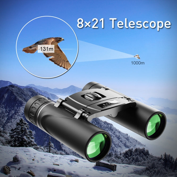 Frendorf | APEXEL 8 x 21 Zoom Fernglas Telephoto 3000m Langstrecken Faltbares HD Mini Teleskop(Black)