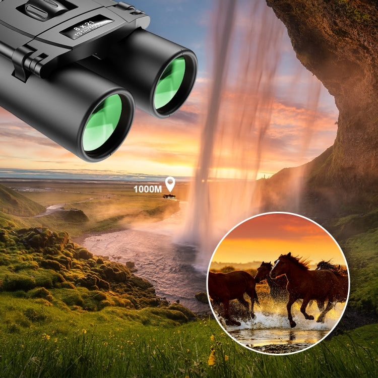 Frendorf | APEXEL 8 x 21 Zoom Fernglas Telephoto 3000m Langstrecken Faltbares HD Mini Teleskop(Black)