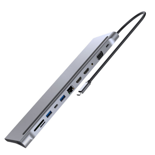 Frendorf | 12 In 1 Typ C Laptop Smart Docking Station(Grau)