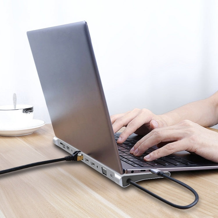 Frendorf | 12 In 1 Typ C Laptop Smart Docking Station(Grau)