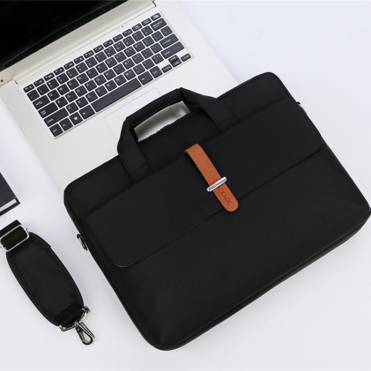 Frendorf | Multifunktionale Verschleißfeste Schulter Tragetasche für Laptops, Größe: 13 - 13.3 Zoll (Schwarz)