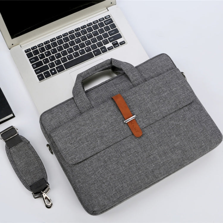 Frendorf | Multifunktionale verschleißfeste Schulter Tragetasche für Laptops, Größe: 17 - 17,3 Zoll (Grau)