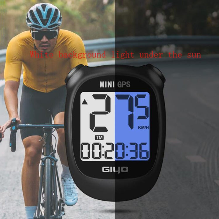 Frendorf | GIYO M3 LCD Display Fahrrad GPS Fahrradcomputer Drahtlos Straßenfahrrad Stoppuhr Geschwindigkeitsmesser (Weiß)