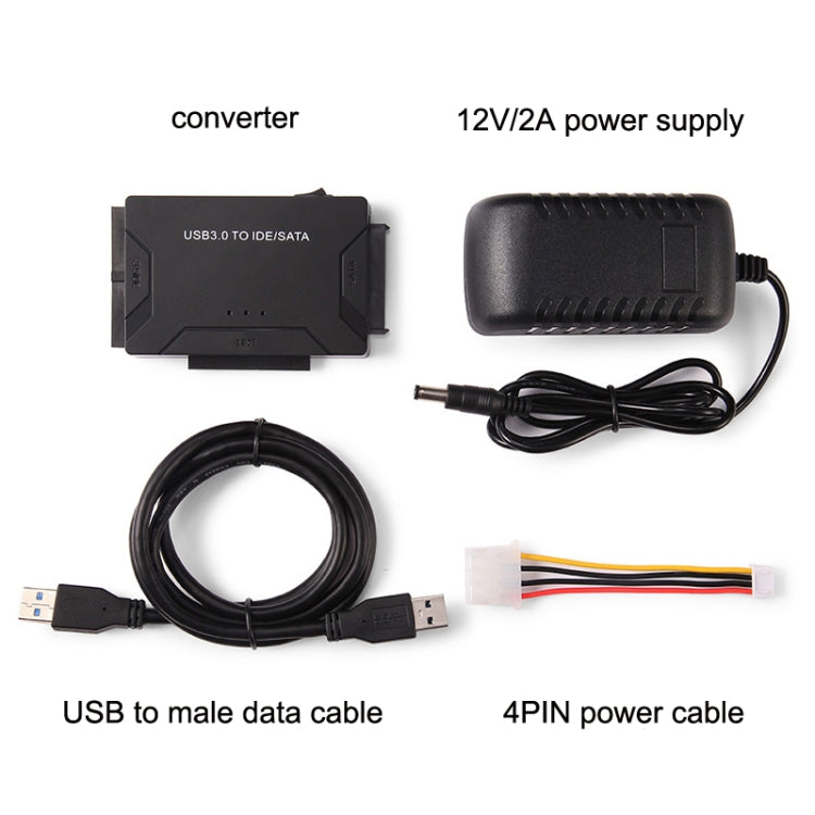 Frendorf | USB3.0 zu SATA / IDE Easy Drive Kabel Festplatten Erweiterungsstecker, Stecker-Spezifikation: UK Stecker