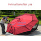 Frendorf | HY-0205 300 x 230 cm Outdoor-Sonnenschirm Anti-Mücken-Netzabdeckung, Maße: Bananenschirme (Schwarz)