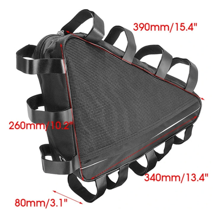 Frendorf | 693-1 Mountain Bike Akku-Tasche Große Kapazität Lagerbeutel, Größe: 39x34x26x8cm (Schwarz)