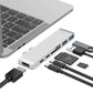 Frendorf | 7 In 1 100W USB 3.1 Zu 20VPD+Karteleser Daten+HUB+HDMI 4K Konverter(Silber)