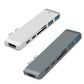 Frendorf | 7 In 1 100W USB 3.1 Zu 20VPD+Karteleser Daten+HUB+HDMI 4K Konverter(Silber)