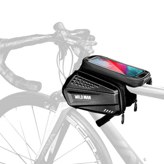 Frendorf | WILD MAN ES6 1.2L Multifunktionale Fahrrad Frontträger Tasche (Schwarz)